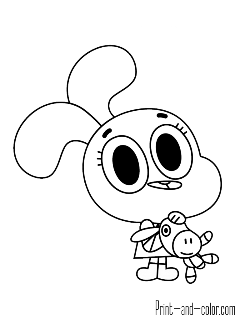 The Amazing World of Gumball coloring pages | Print and Color.com