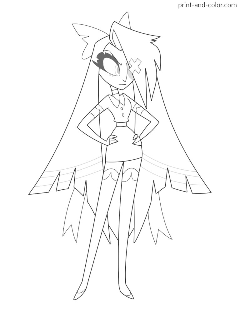 Hazbin Hotel coloring pages Print and