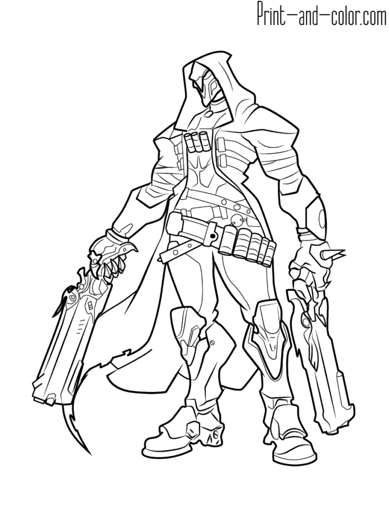 Overwatch coloring pages | Print and Color.com