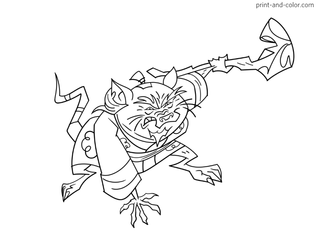 Rise of Teenage Mutant Ninja Turtles coloring pages | Print and Color.com